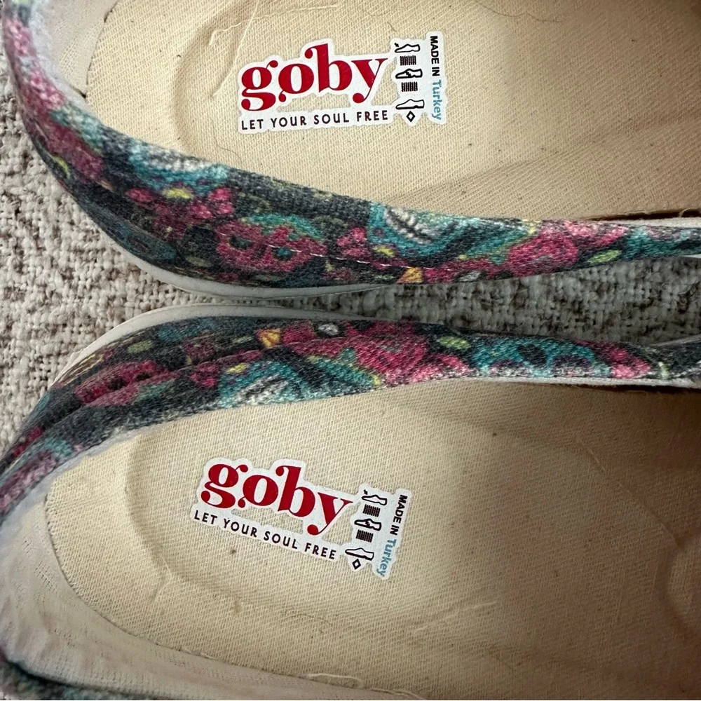 Goby Sugar Skull Graphic Slip On Sneakers | 38 - Picture 3 of 8